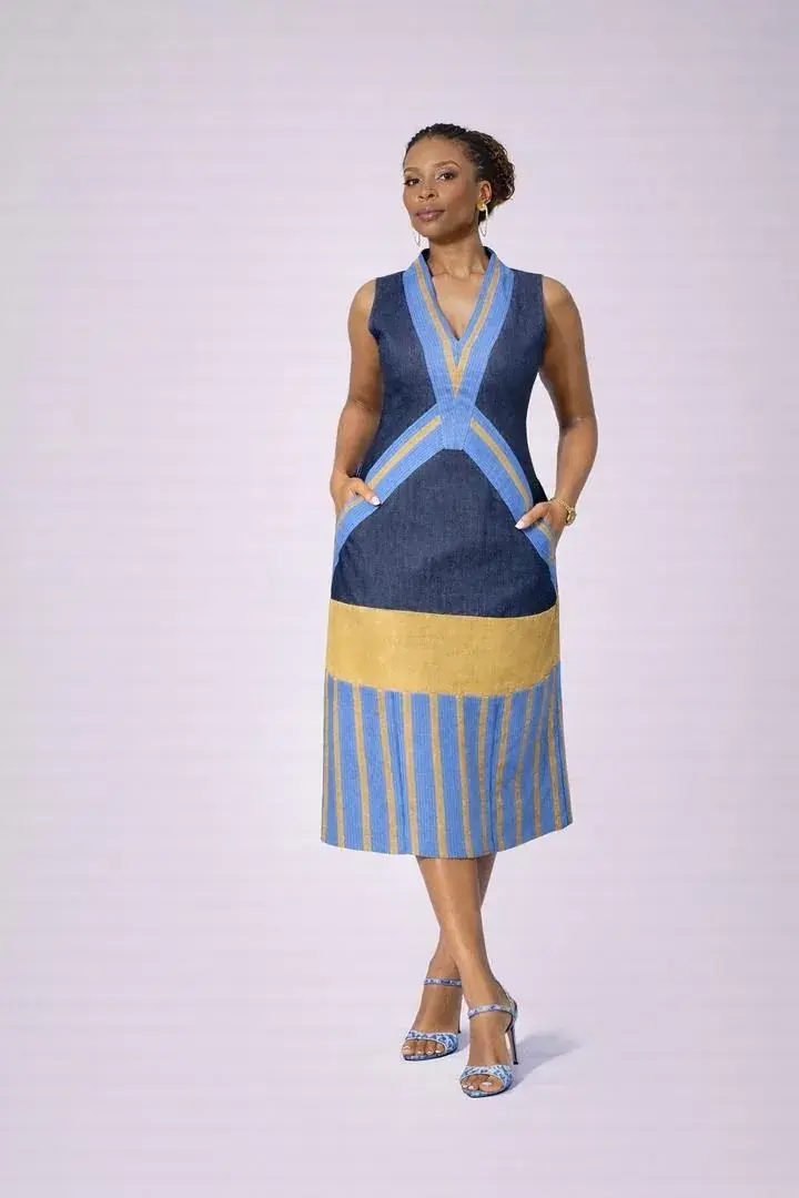 Akanni Dress ( BLUE )