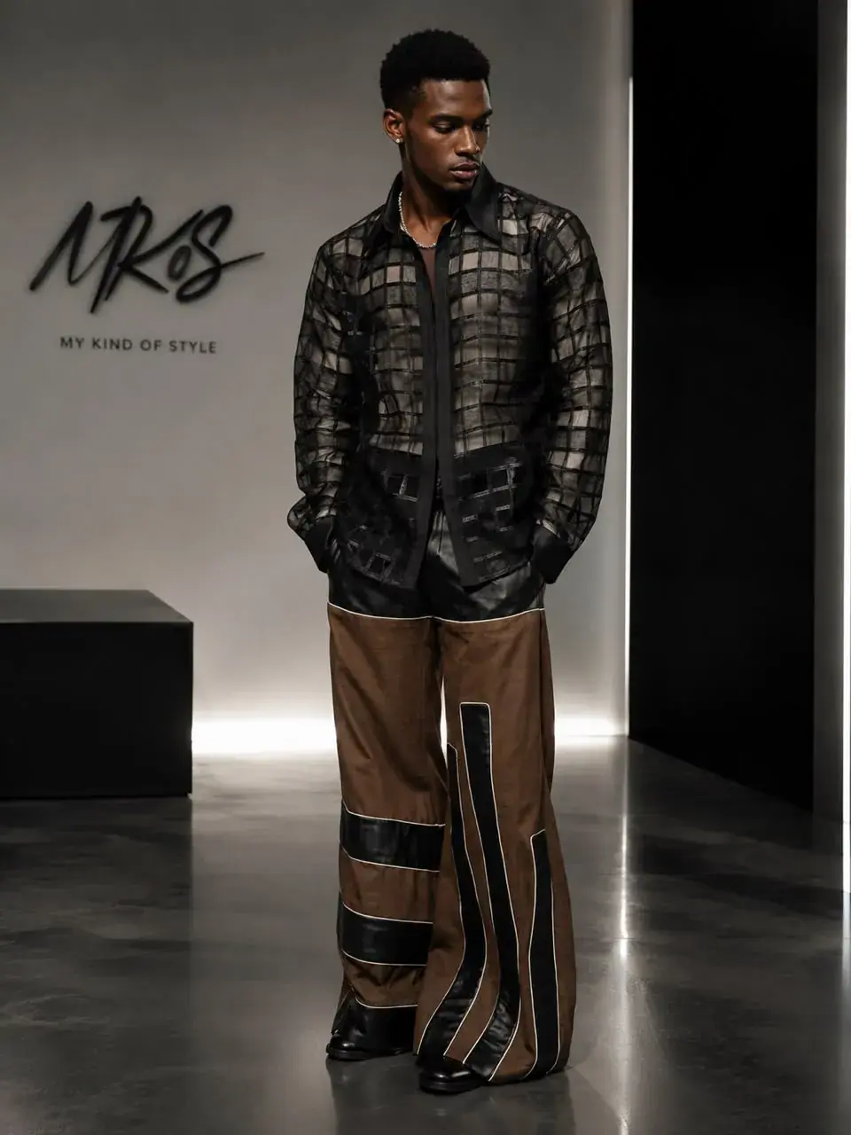 Alao Leather Pant Set
